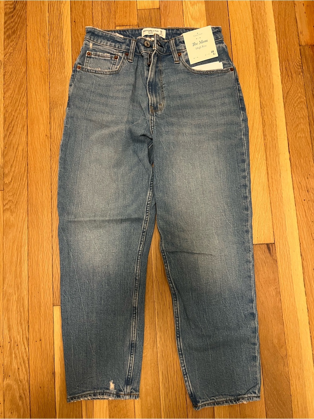 A&F Curve Love High Rise Mom Jean
